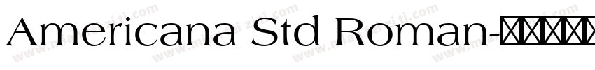 Americana Std Roman字体转换